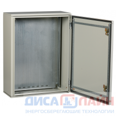 Шкаф металлический с монтажной панелью 650x500x220мм У1 IP65
